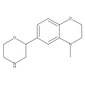 4-methyl-6-(morpholin-2-yl)-3,4-dihydro-2H-1,4-benzoxazine Structure