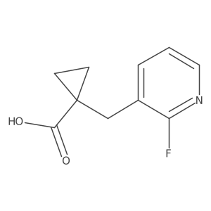 1-[(2-Fluoropyridin-3-yl)methyl]cyclopropane-1-carboxylic acid结构式