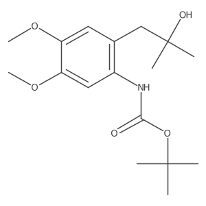 tert-butyl N-[2-(2-hydroxy-2-methylpropyl)-4,5-dimethoxyphenyl]carbamate Structure