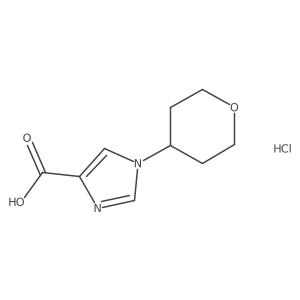 1-(oxan-4-yl)-1H-imidazole-4-carboxylic acid hydrochloride结构式