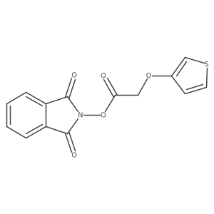 1,3-dioxo-2,3-dihydro-1H-isoindol-2-yl 2-(thiophen-3-yloxy)acetate结构式