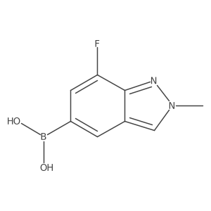 (7-fluoro-2-methyl-2H-indazol-5-yl)boronic acid Structure