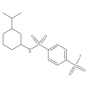 4-[(3-Propan-2-ylcyclohexyl)sulfamoyl]benzenesulfonyl fluoride Structure