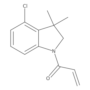 1-(4-Chloro-3,3-dimethyl-2H-indol-1-yl)prop-2-en-1-one Structure