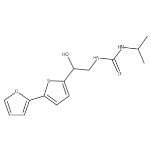 1-{2-[5-(Furan-2-yl)thiophen-2-yl]-2-hydroxyethyl}-3-(propan-2-yl)urea Structure