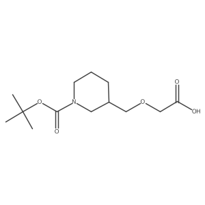 2-({1-[(Tert-butoxy)carbonyl]piperidin-3-yl}methoxy)acetic acid结构式