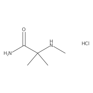 2-Methyl-2-(methylamino)propanamide hydrochloride Structure