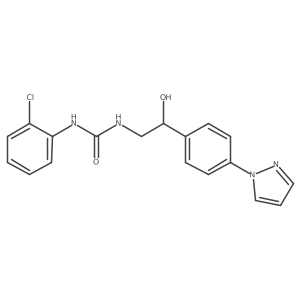 3-(2-chlorophenyl)-1-{2-hydroxy-2-[4-(1H-pyrazol-1-yl)phenyl]ethyl}urea Structure