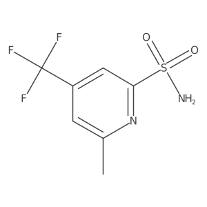6-Methyl-4-(trifluoromethyl)pyridine-2-sulfonamide Structure