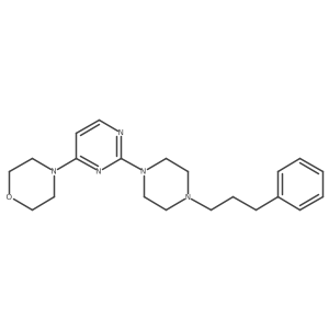 4-{2-[4-(3-Phenylpropyl)piperazin-1-yl]pyrimidin-4-yl}morpholine Structure