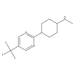 N-Methyl-1-[5-(trifluoromethyl)-2-pyrimidinyl]-4-piperidinamine结构式