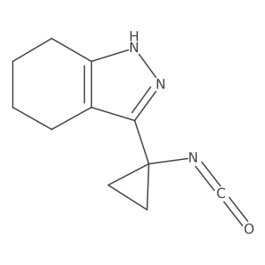 3-(1-isocyanatocyclopropyl)-4,5,6,7-tetrahydro-1H-indazole结构式