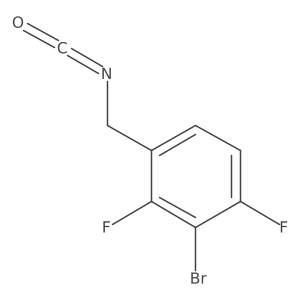 2-Bromo-1,3-difluoro-4-(isocyanatomethyl)benzene结构式