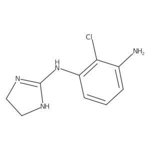 2-chloro-N1-(4,5-dihydro-1H-imidazol-2-yl)benzene-1,3-diamine结构式