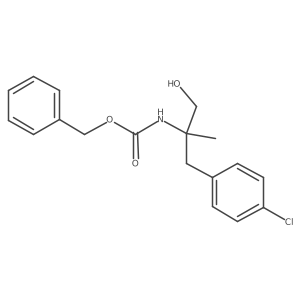 benzyl N-{2-[(4-chlorophenyl)methyl]-1-hydroxypropan-2-yl}carbamate结构式