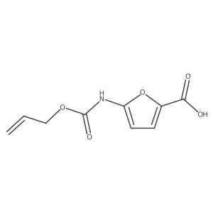 5-{[(Prop-2-en-1-yloxy)carbonyl]amino}furan-2-carboxylic acid结构式
