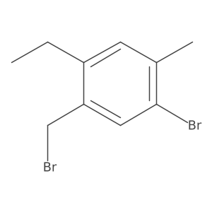 1-Bromo-5-(bromomethyl)-4-ethyl-2-methylbenzene结构式