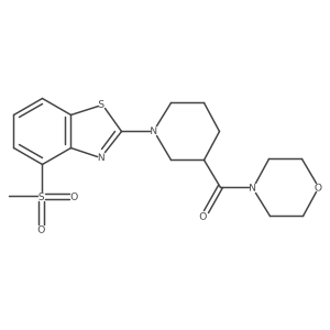 4-Methanesulfonyl-2-[3-(morpholine-4-carbonyl)piperidin-1-yl]-1,3-benzothiazole Structure