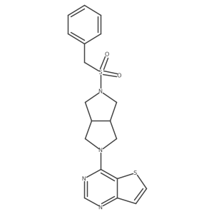 2-Phenylmethanesulfonyl-5-{thieno[3,2-d]pyrimidin-4-yl}-octahydropyrrolo[3,4-c]pyrrole结构式