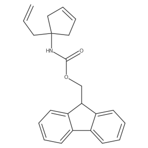(9H-fluoren-9-yl)methyl N-[1-(prop-2-en-1-yl)cyclopent-3-en-1-yl]carbamate结构式