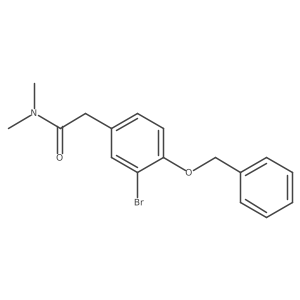 2-(4-(Benzyloxy)-3-bromophenyl)-N,N-dimethylacetamide结构式