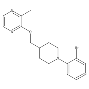 2-{[1-(3-Bromopyridin-4-yl)piperidin-4-yl]methoxy}-3-methylpyrazine结构式