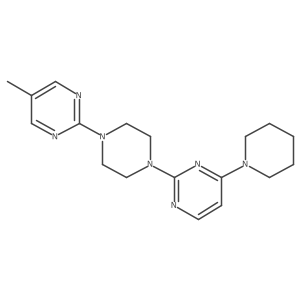 2-[4-(5-Methylpyrimidin-2-yl)piperazin-1-yl]-4-(piperidin-1-yl)pyrimidine结构式