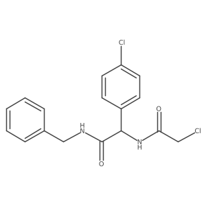 N-benzyl-2-[(2-chloroacetyl)amino]-2-(4-chlorophenyl)acetamide结构式