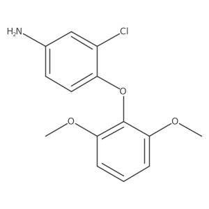 3-Chloro-4-(2,6-dimethoxyphenoxy)aniline结构式