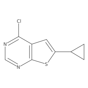4-Chloro-6-cyclopropylthieno[2,3-d]pyrimidine Structure