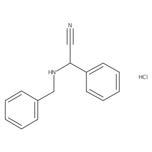 2-(Benzylamino)-2-phenylacetonitrile hydrochloride结构式