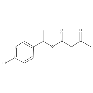 1-(4-Chlorophenyl)ethyl 3-oxobutanoate结构式