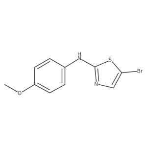(5-Bromo-thiazol-2-yl)-(4-methoxy-phenyl)-amine Structure