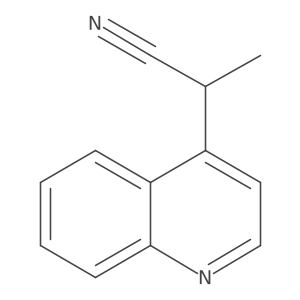2-(Quinolin-4-yl)propanenitrile Structure