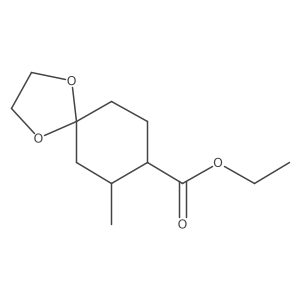Rel-ethyl (7S,8S)-7-methyl-1,4-dioxaspiro[4.5]decane-8-carboxylate Structure