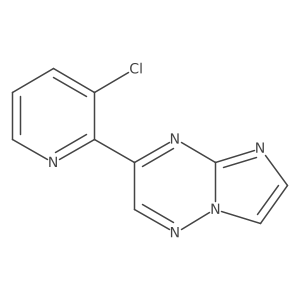 3-(3-Chloropyridin-2-yl)imidazo[1,2-b][1,2,4]triazine结构式