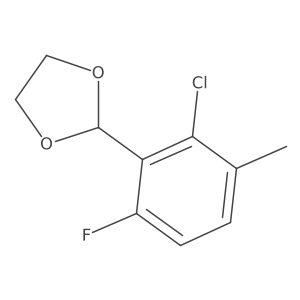 2-(2-Chloro-6-fluoro-3-methylphenyl)-1,3-dioxolane Structure