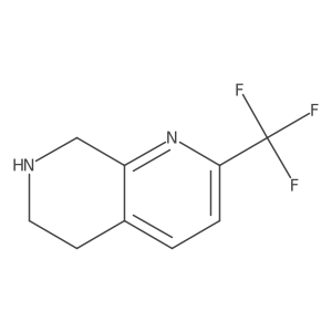 2-(Trifluoromethyl)-5,6,7,8-tetrahydro-1,7-naphthyridine Structure