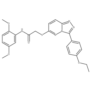 N-(2,5-dimethoxyphenyl)-2-((3-(4-ethoxyphenyl)-[1,2,4]triazolo[4,3-b]pyridazin-6-yl)thio)acetamide Structure