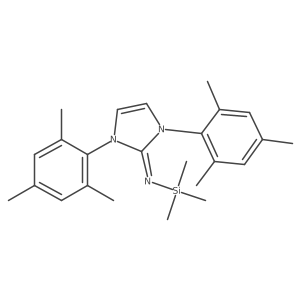 1,3-Dimesityl-N-(trimethylsilyl)-1,3-dihydro-2H-imidazol-2-imine Structure