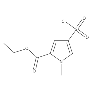 ethyl 4-(chlorosulfonyl)-1-methyl-1H-pyrrole-2-carboxylate Structure