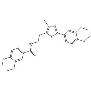 N-{2-[2-(3,4-dimethoxyphenyl)-4-methyl-1,3-thiazol-5-yl]ethyl}-3,4-dimethoxybenzamide Structure