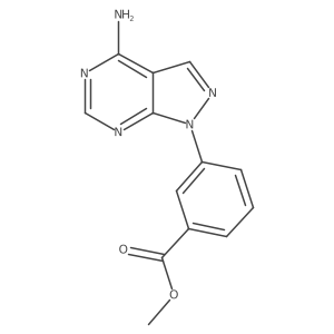 3-(4-Aminopyrazolo[3,4-d]pyrimid-1-yl)benzoic acid methyl ester Structure