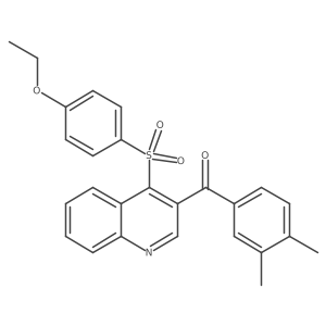 (3,4-Dimethylphenyl)(4-((4-ethoxyphenyl)sulfonyl)quinolin-3-yl)methanone Structure