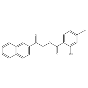 2-(2-Naphthyl)-2-oxoethyl 2,4-dihydroxybenzoate Structure