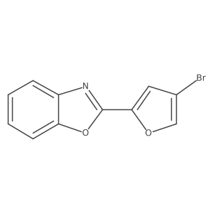 2-(4-Bromo-2-furanyl)-1,3-benzoxazole Structure