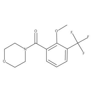 4-[2-Methoxy-3-(trifluoromethyl)benzoyl]morpholine结构式