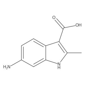 6-amino-2-methyl-1H-indole-3-carboxylic acid结构式