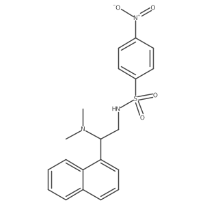 N-(2-(dimethylamino)-2-(naphthalen-1-yl)ethyl)-4-nitrobenzenesulfonamide Structure