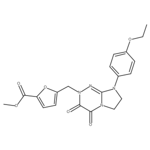 methyl 5-((8-(4-ethoxyphenyl)-3,4-dioxo-3,4,7,8-tetrahydroimidazo[2,1-c][1,2,4]triazin-2(6H)-yl)methyl)furan-2-carboxylate Structure
